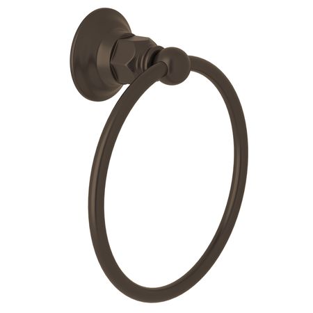 ROHL Italian Bath Towel Ring In Tuscan Brass ROT4TCB